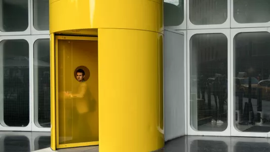 Melissa O'Shaugnessy’s 2015 image from New York City will be part of a Women Street Photographer’s exhibit in Russia this month. O’Shaughnessy returned to the spot over and over to create the perfect composition.