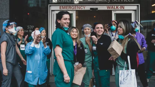 Jeenah Moon. Jeenah Moon photographed healthcare workers in April as part of her work titled, “Life Goes On”