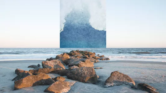 Kyra Schmidt. “Tybee Island, Georgia,” is part of her series, Transcriptions. Courtesy Landing Contemporary Art