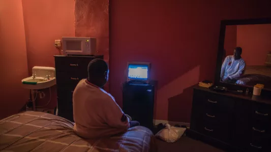 Barbara Peacock. Billy, age 53- 'I live in a room without windows. It is my home.'